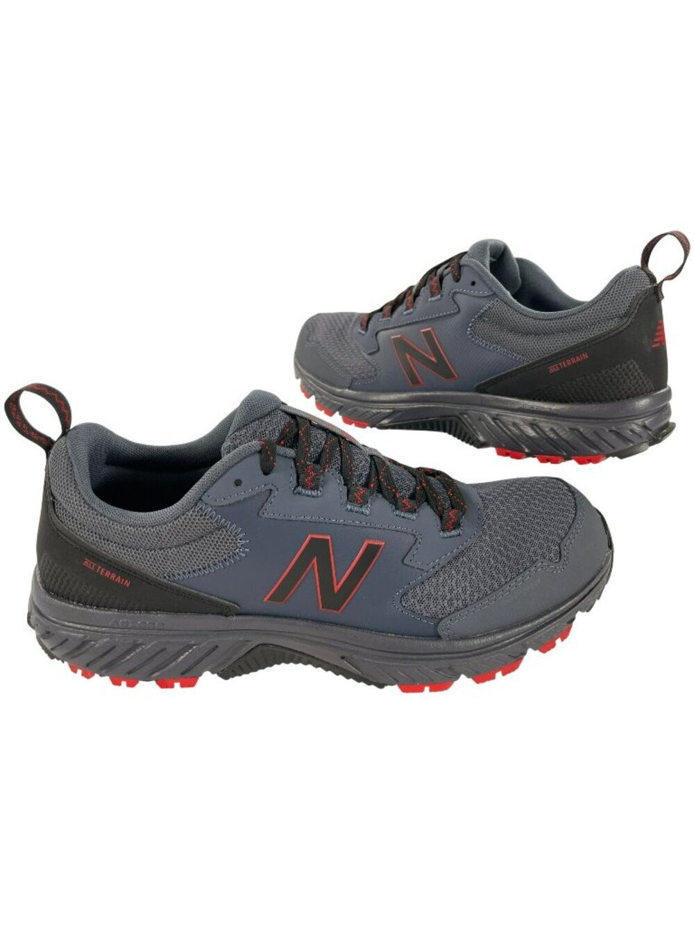 New Balance 510v5 Trail Running Shoes Hiking Medium Gray/Red Men's Size 12 NEW